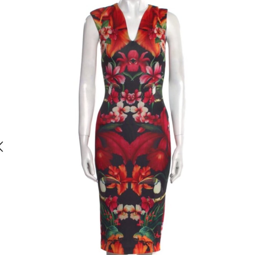 Ted Baker Printed Midi Length Dress